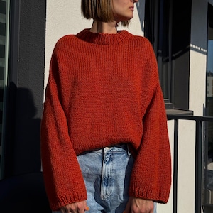 Cozy Oversized Alpaca Sweater – Handmade Knit Pullover Made Just for You